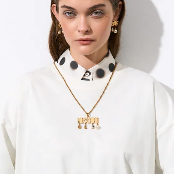 Колье-цепь Moschino с подвесками Poison Drop — модель 5cmbfjv — фото 3