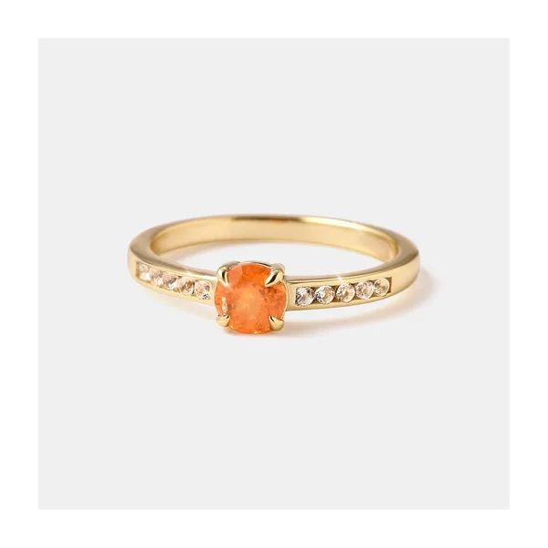 Серебряное кольцо с вульфенитом — арт. 10322-003489