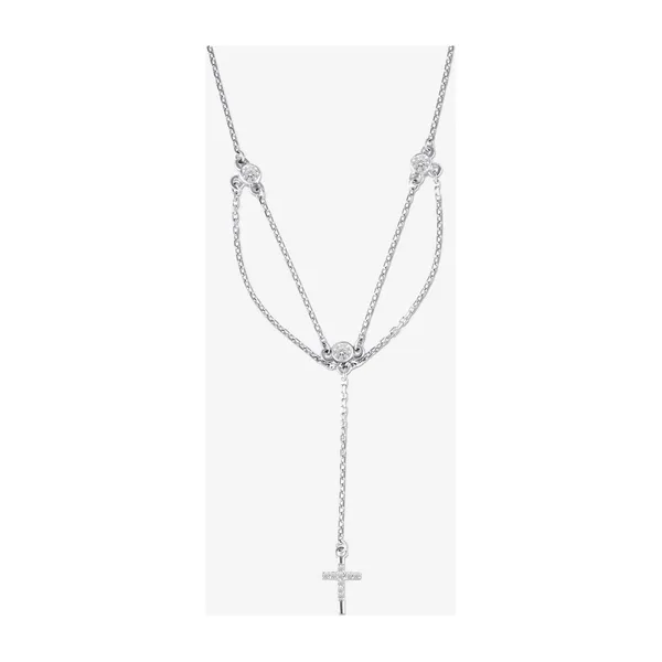 Колье из серебра с фианитами — арт. 000-400804