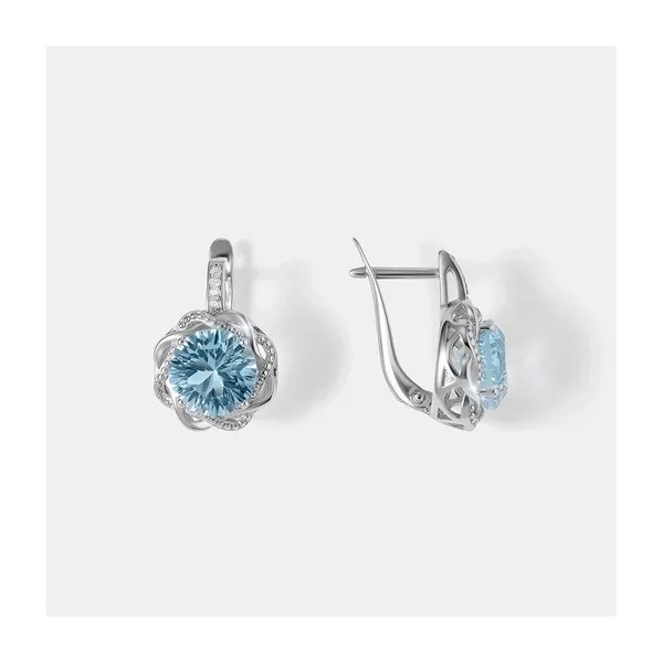 Серебряные серьги с топазами — арт. 10522-005831