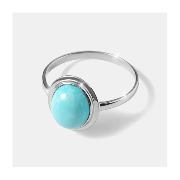 Серебряное кольцо с бирюзой — арт. 10322-005693