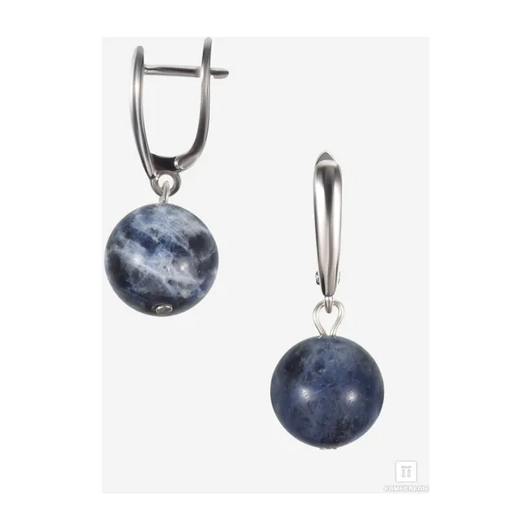Серьги из содалита