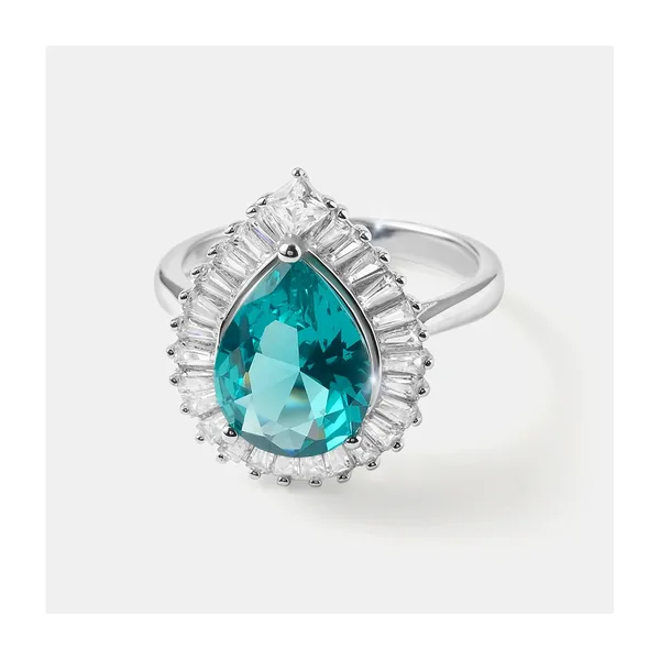 Серебряное кольцо с зеленой шпинелью — арт. 10322-004902