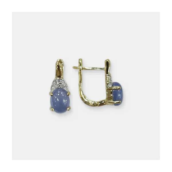 Серебряные серьги с танзанитами — арт. 10522-005889