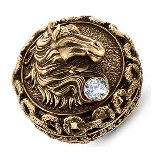 Кольцо из латуни с фианитом CAVALLO — модель h4bis52