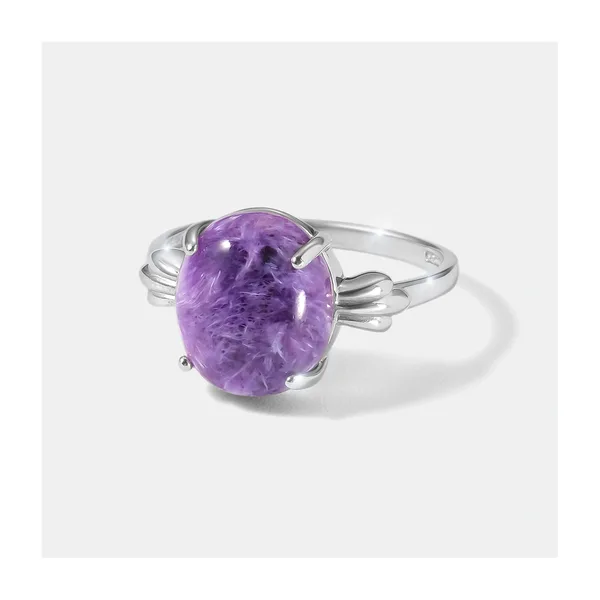 Серебряное кольцо с чароитом — арт. 10322-005339