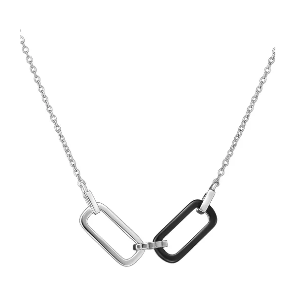 Серебряное колье с керамикой