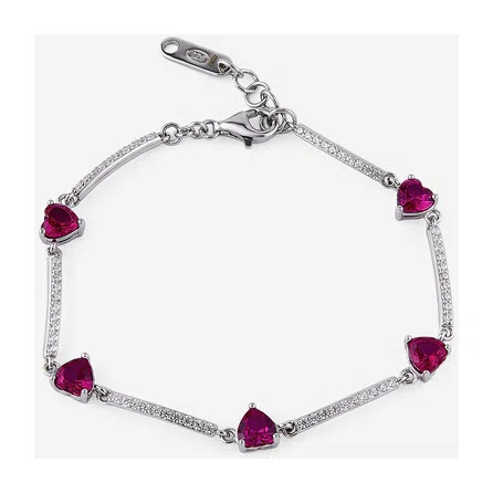Браслет из серебра с фианитом в форме сердца PASSION RUBY FANCY of Brosway Poison Drop — модель 4e7h1p1 — фото 3