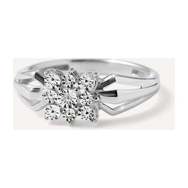 Серебряное кольцо с бриллиантом — арт. 10321-000784