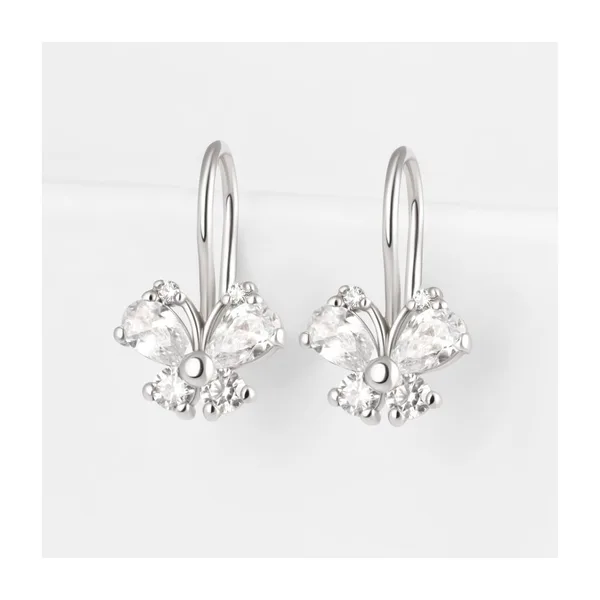 Серьги детские из серебра с фианитами — арт. 000-308272