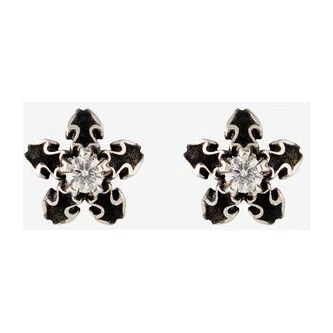 Пусеты из серебра с муассанитом Baroque star Sparkle NoBrandName Poison Drop — модель gx0nahs — фото 3