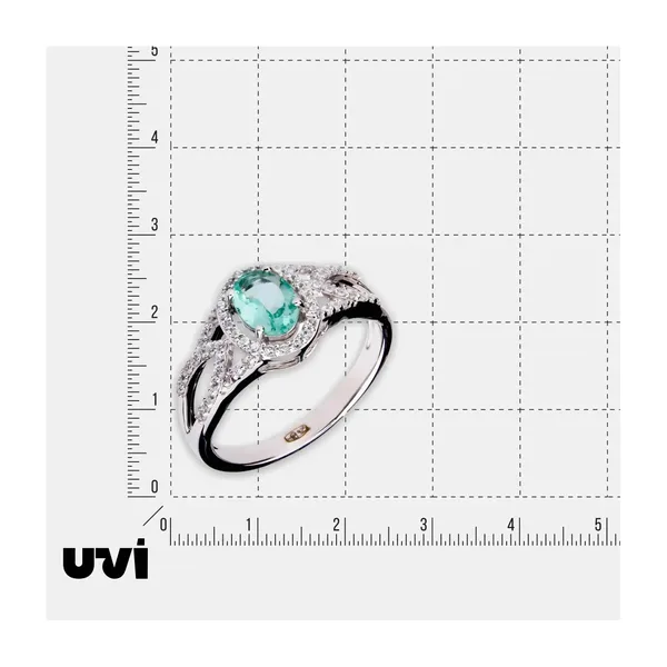 Серебряное кольцо с апатитом — арт. 10322-005085