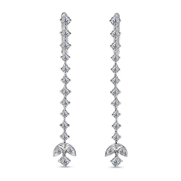 Серьги из белого золота с бриллиантами ALROSA DIAMONDS Poison Drop — модель ebj4ddc — фото 2