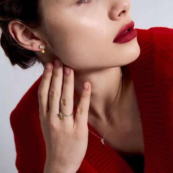 Серьги-пусеты из серебра Tilda Poison Drop — модель 0ez07gb — фото 6