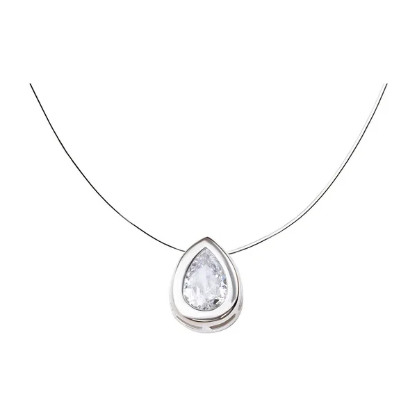 Колье из серебра с фианитами — арт. 000-327172