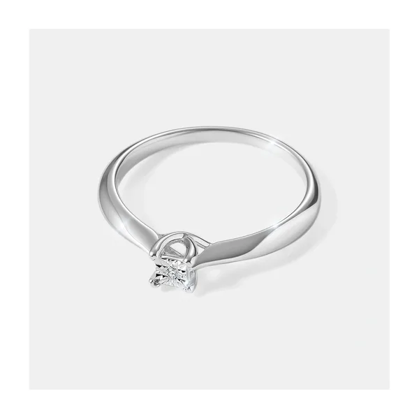 Серебряное кольцо с бриллиантом — арт. 10321-001564