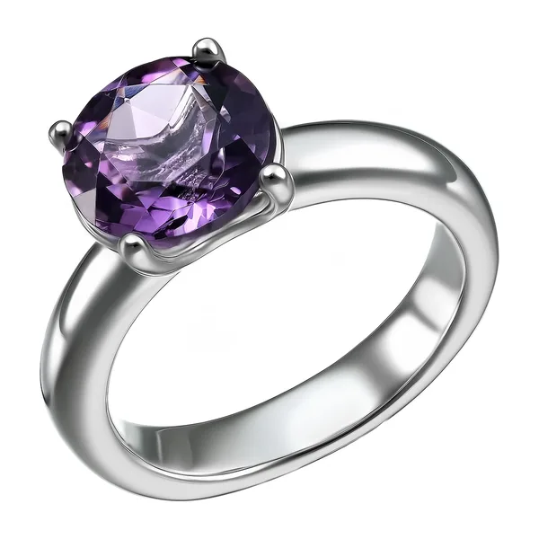 Серебряное кольцо с аметистом — арт. 1067752