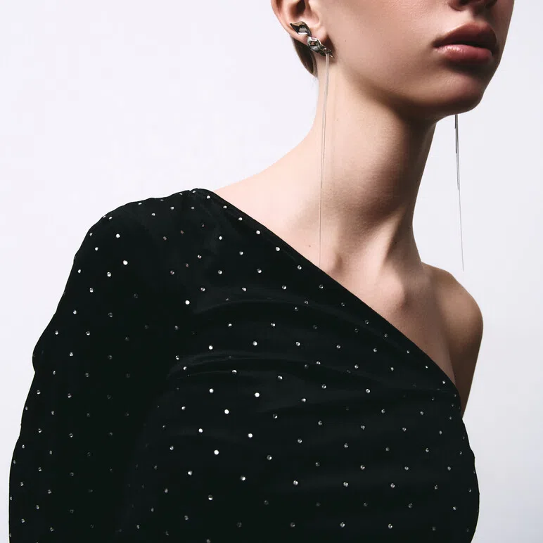 Длинные серьги Caviar Jewellery Poison Drop — модель fg43vje — фото 5