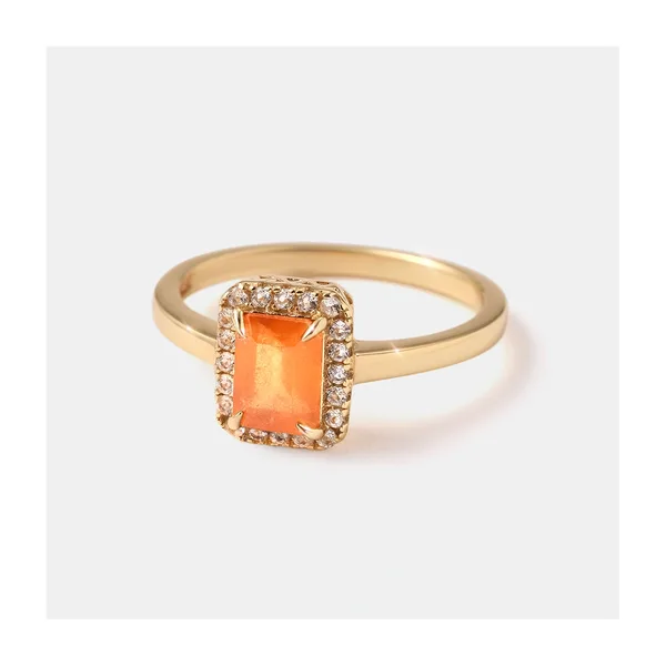 Серебряное кольцо с вульфенитом — арт. 10322-003490