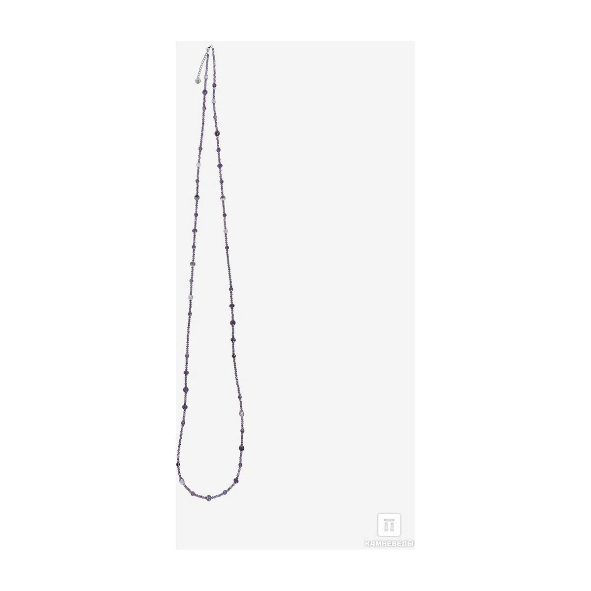 Бусы из аметиста и флюорита, длинные Камневеды, арт. 38032