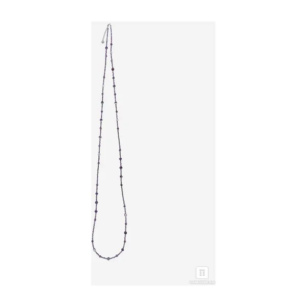 Бусы из аметиста и флюорита, длинные — арт. 38032