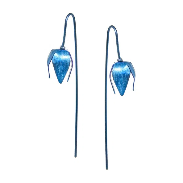 Серьги-продевки из титана FlyInHome Poison Drop — модель yx7jzt9 — фото 2