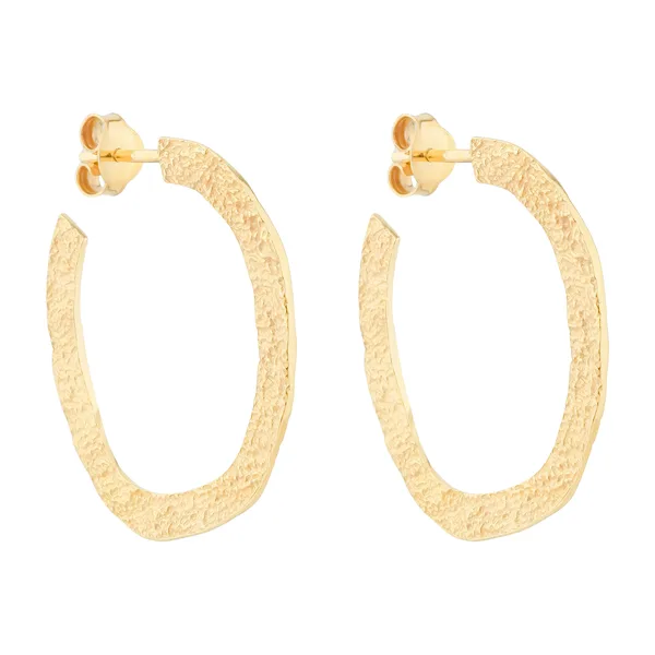 Серьги Sandy hoops gold — модель f0c1v55