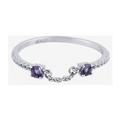 Кольцо из белого золота с топазами и аметистами Herald Percy Diamonds Poison Drop — модель aqy61jh