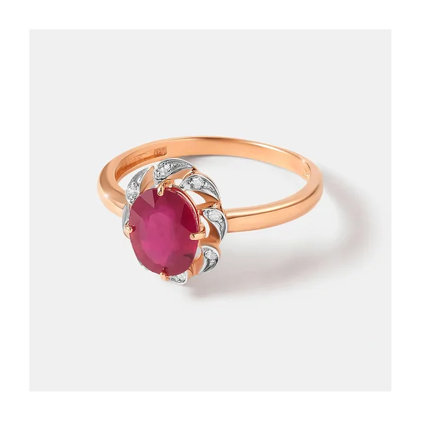 Серебряное кольцо с рубином — арт. 10321-001550