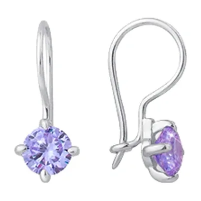 Серьги детские из серебра с фианитами — арт. 000-313302