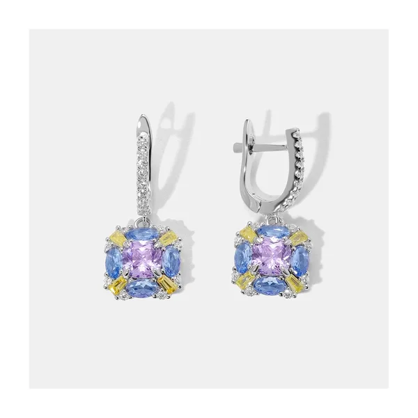 Серебряные серьги с кубическим цирконием — арт. 10523-000112