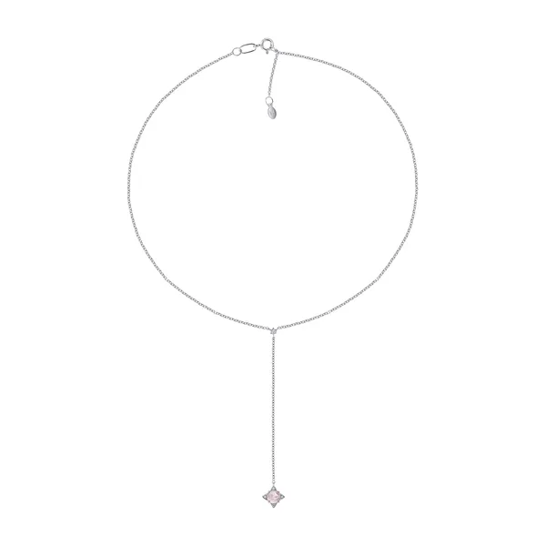 Серебряный сотуар The Rose с розовым кварцем — модель ucvz1wz