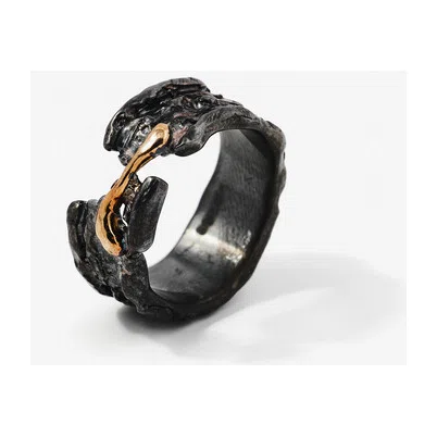 Кольцо из серебра со вставкой из золота Milestone Kintsugi Jewelry Poison Drop — модель wvix4rw — фото 2