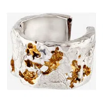 Позолоченный кафф из серебра Surrender Kintsugi Jewelry Poison Drop — модель xkfrcah — фото 3