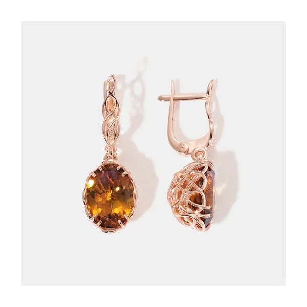 Серебряные серьги с аметринами — арт. 10522-003744