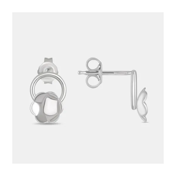 Серьги гвоздики из серебра — арт. 000-397028
