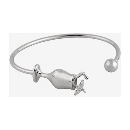 Серебристый браслет-кафф COCKTAIL MM6 Maison Margiela Poison Drop — модель q3mncq9