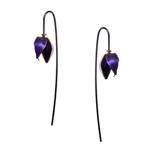 Серьги-продевки из титана FlyInHome Poison Drop — модель 8fbvsh4 — фото 2