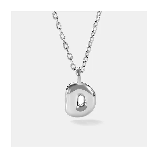 Серебряное колье "Буква D"