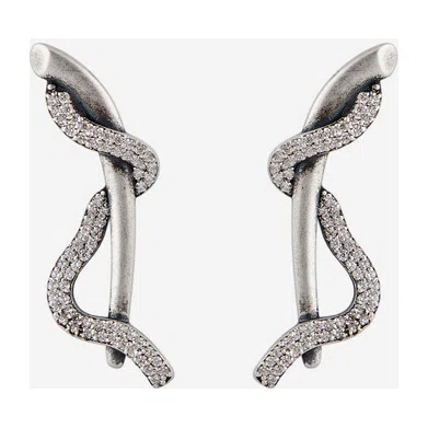 Серьги из серебра SPARKLING WAVE KRISHE Poison Drop — модель 67cnz4b — фото 2