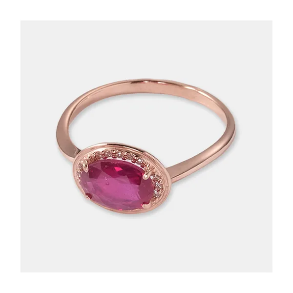 Серебряное кольцо с рубином — арт. 10321-001448
