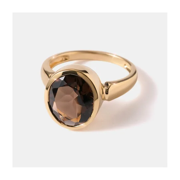 Серебряное кольцо с раухтопазом — арт. 10322-005266