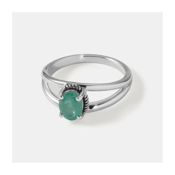 Серебряное кольцо с изумрудом — арт. 10321-001392