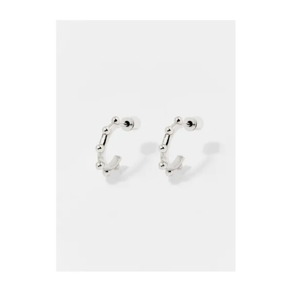 Серьги-кольца из серебра — модель 3nx4ib4