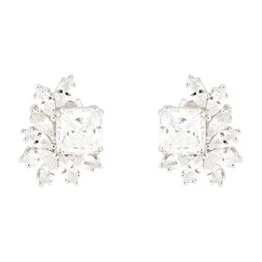 Серьги со снежиками и белыми кристаллами Holy Silver Poison Drop — модель 4xkaw5z — фото 2