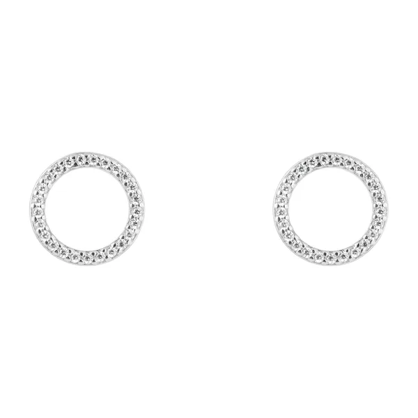 Серьги-кольца из серебра — модель k3r4spu