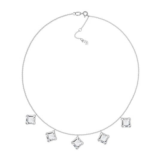Серебряное колье Serene с подвесками из горного хрусталя Moonka Poison Drop — модель p1zinhy — фото 2