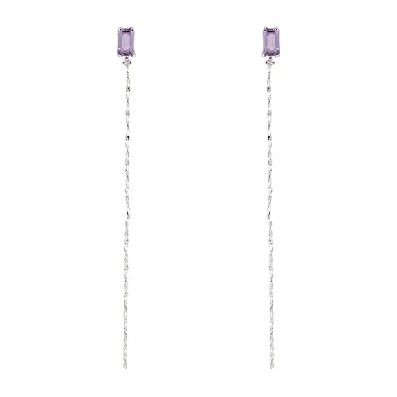 Длинные серьги Wisteria Gems Poison Drop — модель zvipcme — фото 2