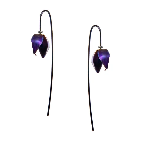 Серьги-продевки из титана — модель 8fbvsh4