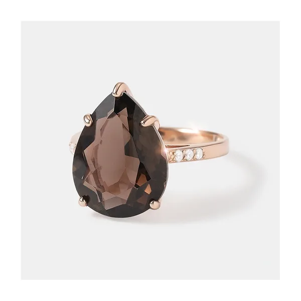 Серебряное кольцо с раухтопазом — арт. 10322-004723